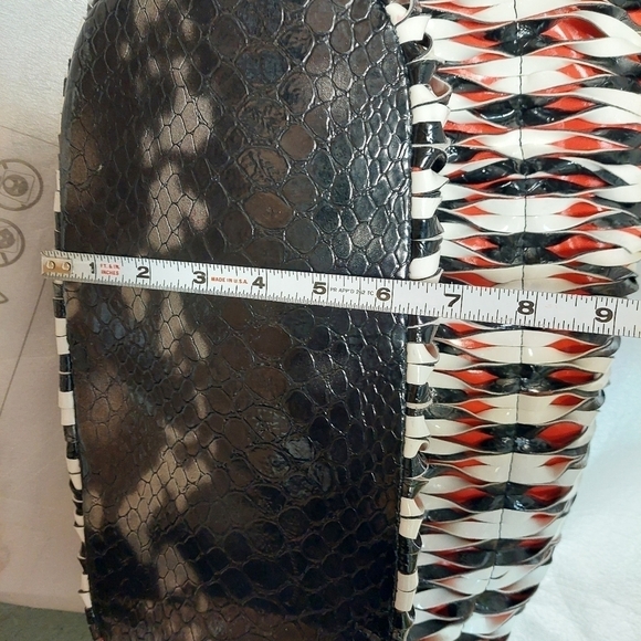 Vintage* 90s Synthetic Multi-coloured Shoulder Bag - Picture 15 of 15